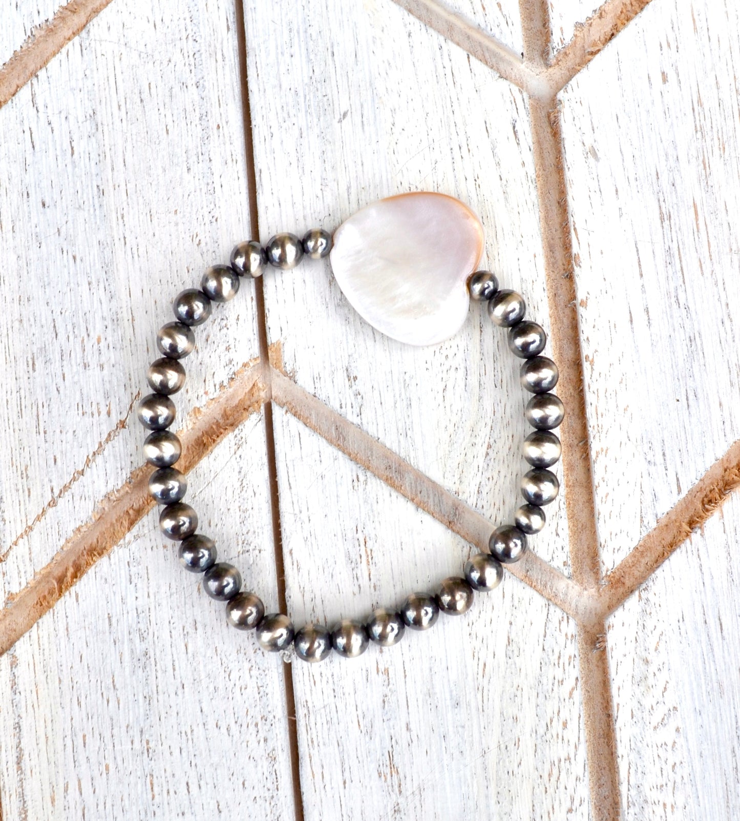 5mm Heart Stretch Bracelet
