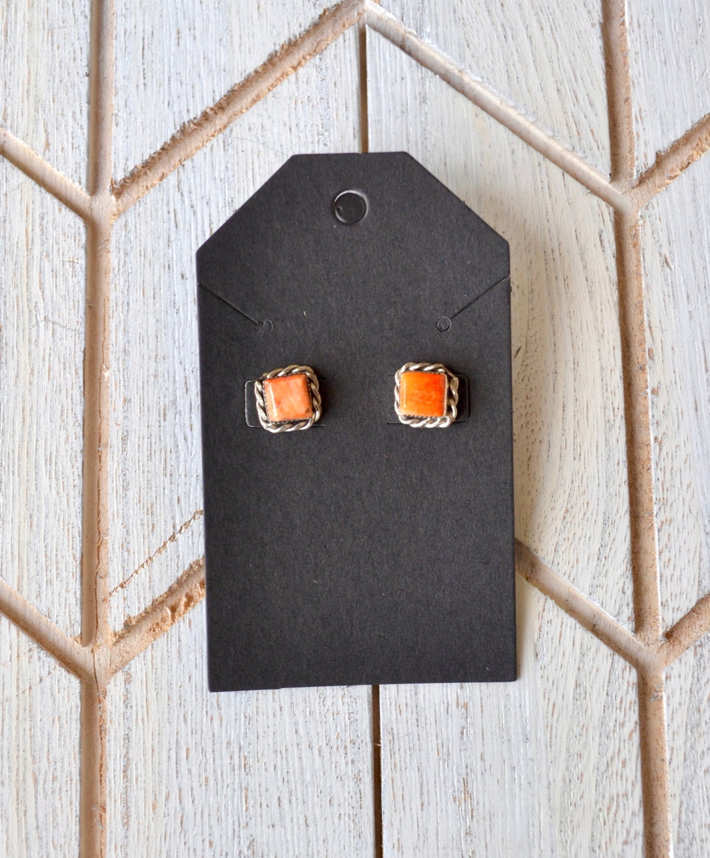 Small Orange Spiny Studs