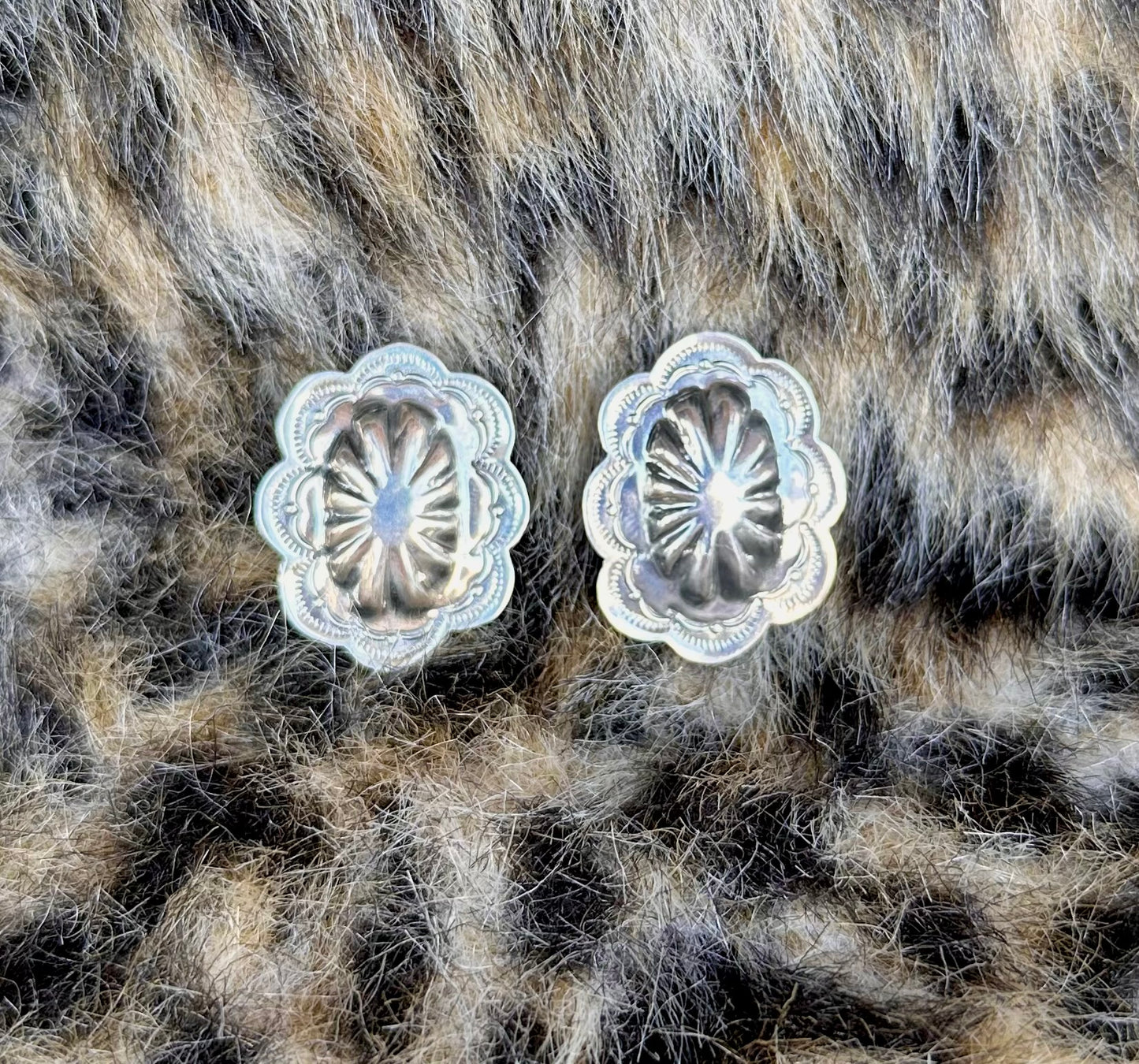 Silver Concho Studs