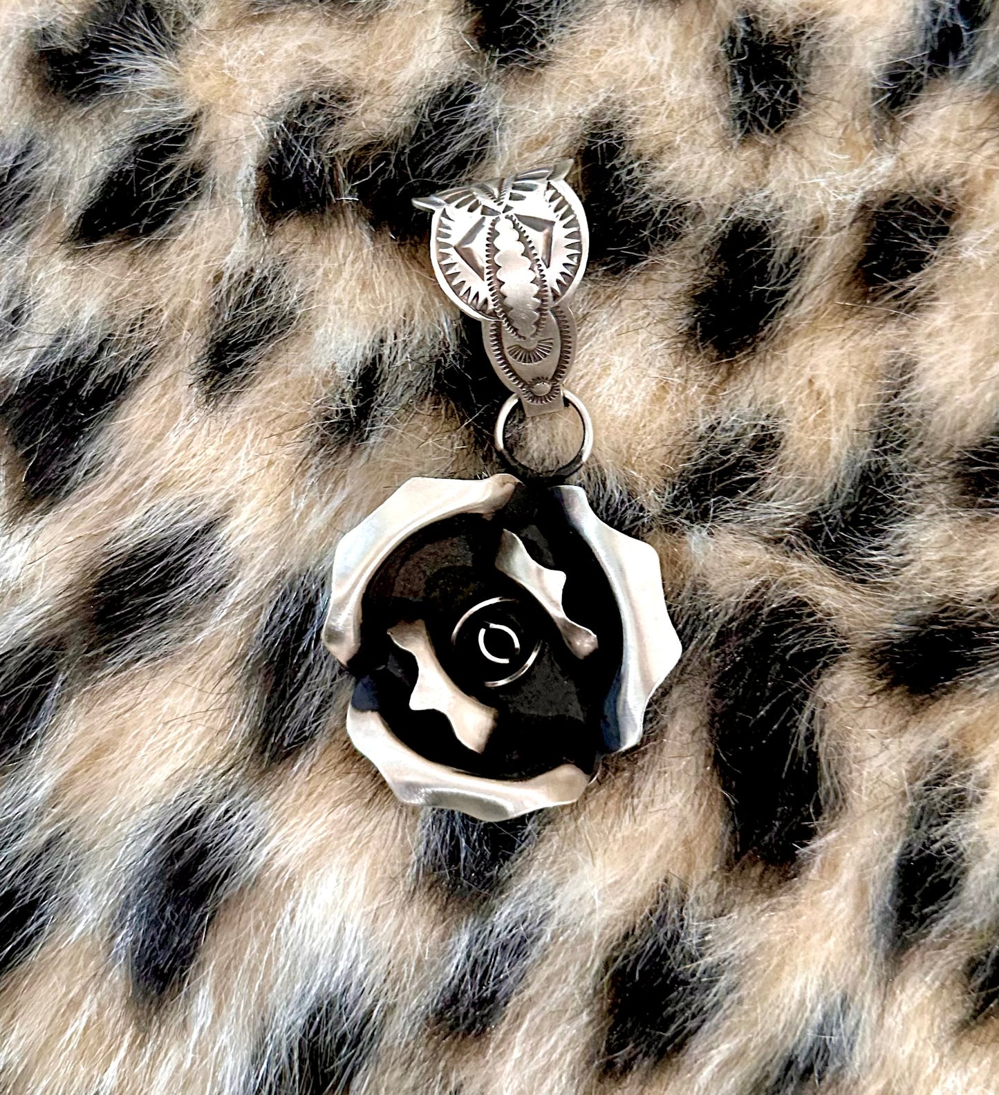 Sterling Rose Pendant