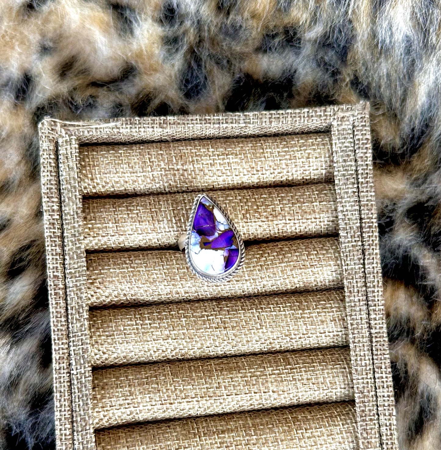 Violet Rose Ring Adjustable