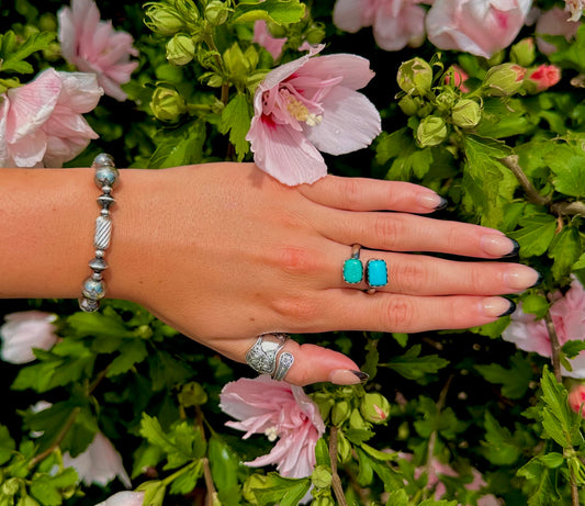 Kingman Turquoise Adjustable Ring
